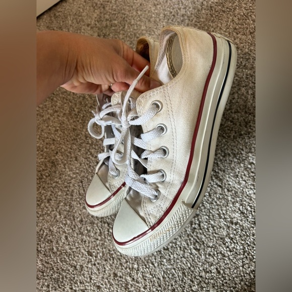 Converse Off-White Canvas Sneakers - Picture 2 of 6